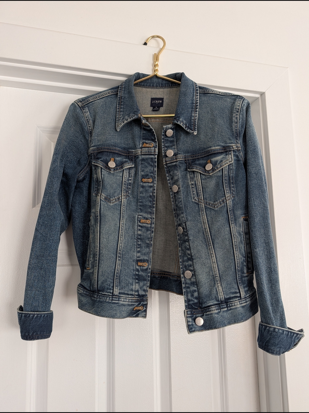 J. Crew Women's Classic Denim Jacket - Medium Blue